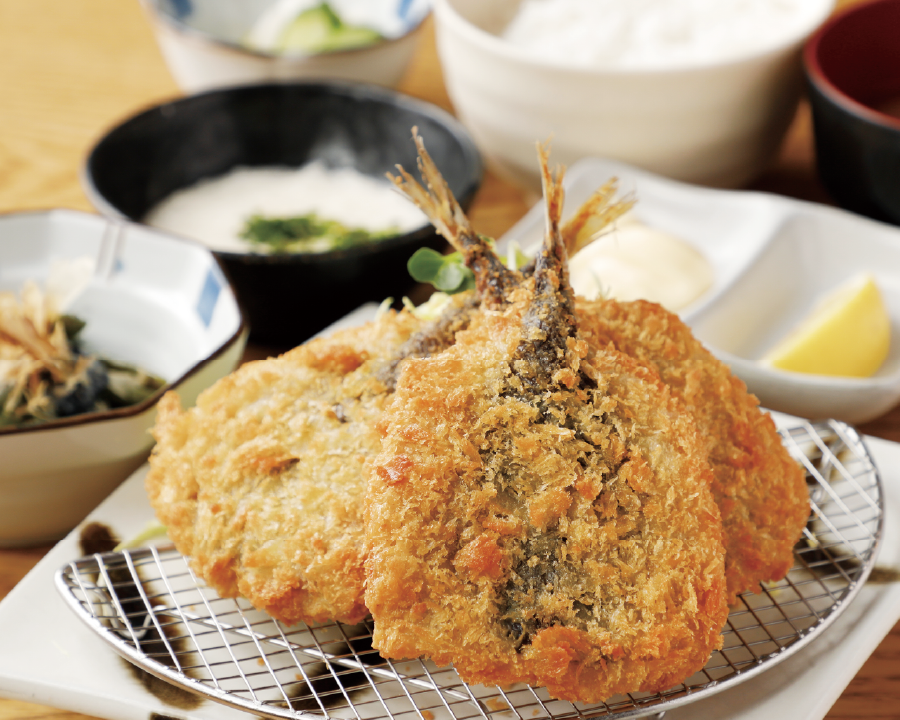 鯵フライ定食