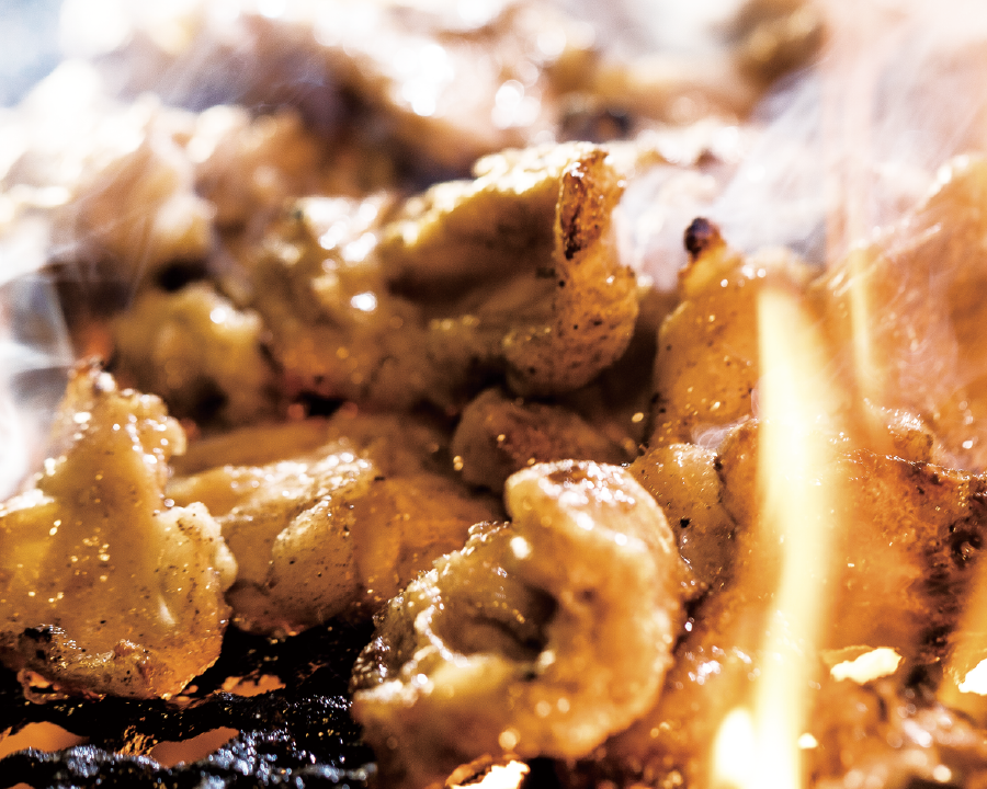 鶏の炭火焼き定食