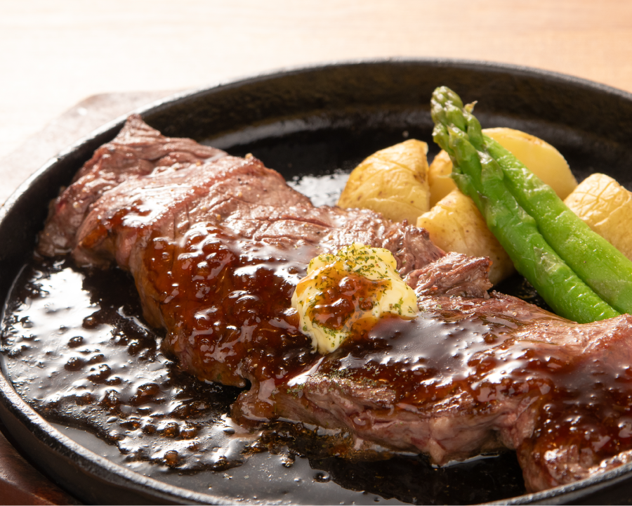 牛ハラミステーキ鉄板