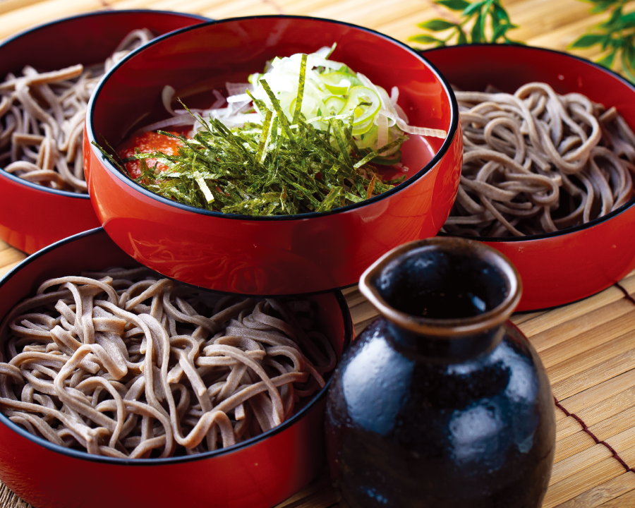 山県そばの手打ち割子そば