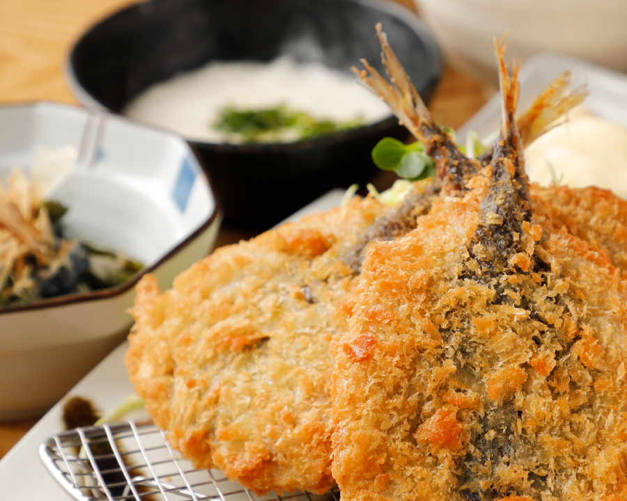境港鯵フライ定食