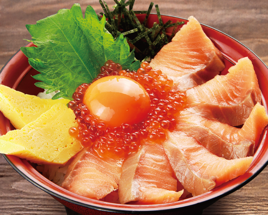 サーモンいくら丼