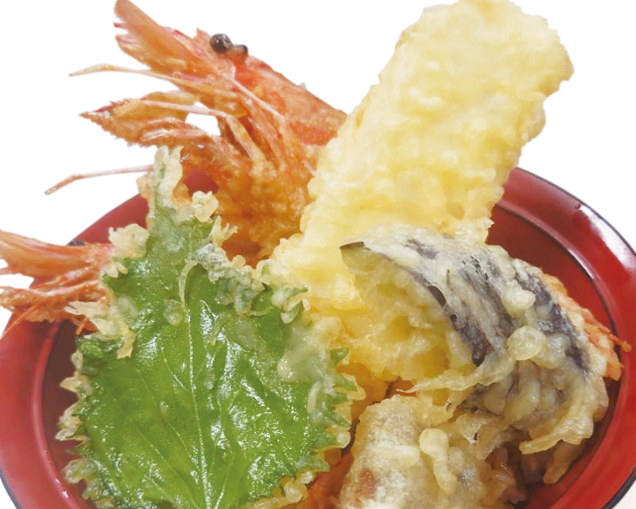 おっきな海老&イカ天丼