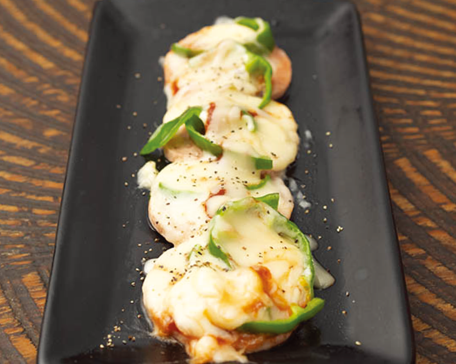 明宝ハムのチーズ焼き