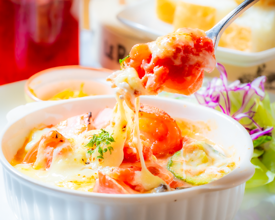 ゴロゴロ野菜のラクレットチーズ焼き