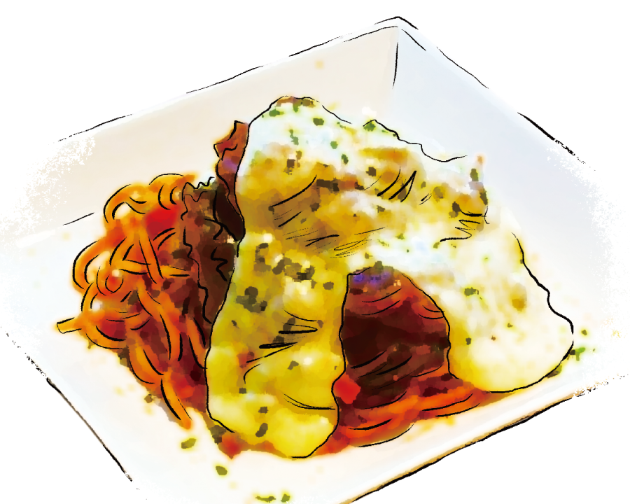 とろけるチーズのミートパスタセット