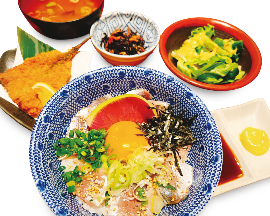 鯵三昧定食